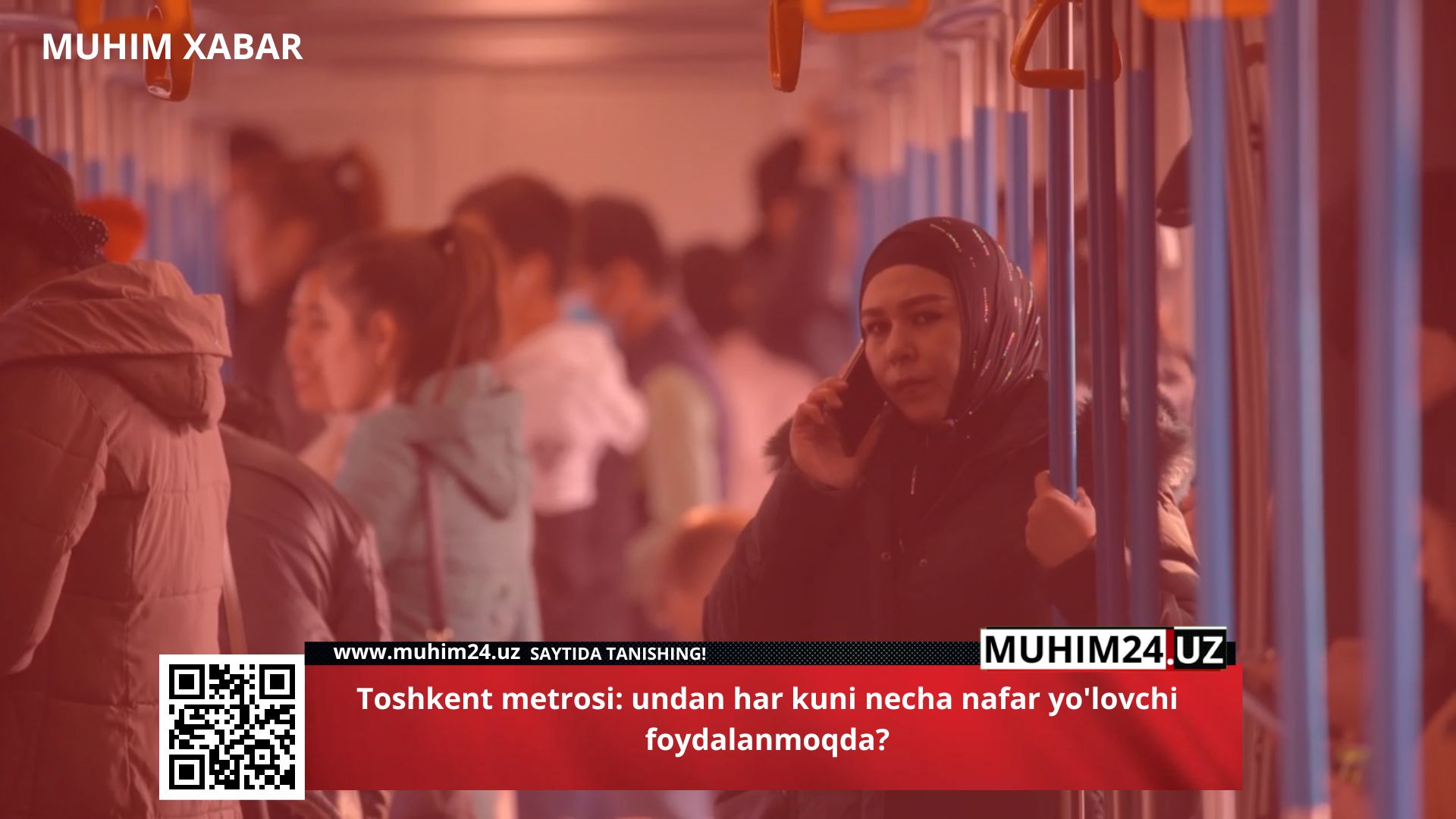 Toshkent metrosi: undan har kuni necha nafar yo’lovchi foydalanmoqda?