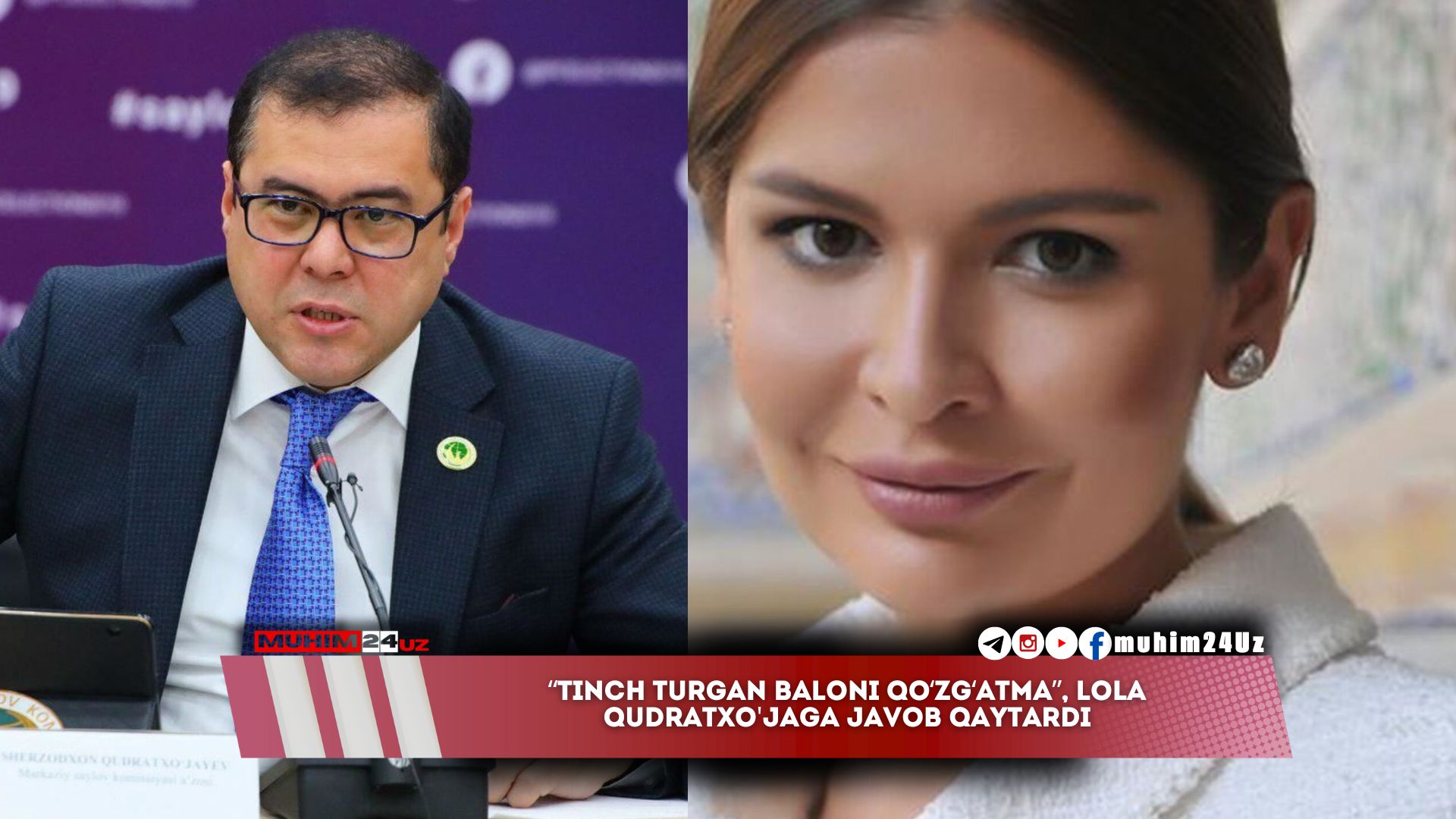 “Tinch turgan baloni qo‘zg‘atma”, Lola Qudratxo’jaga javob qaytardi