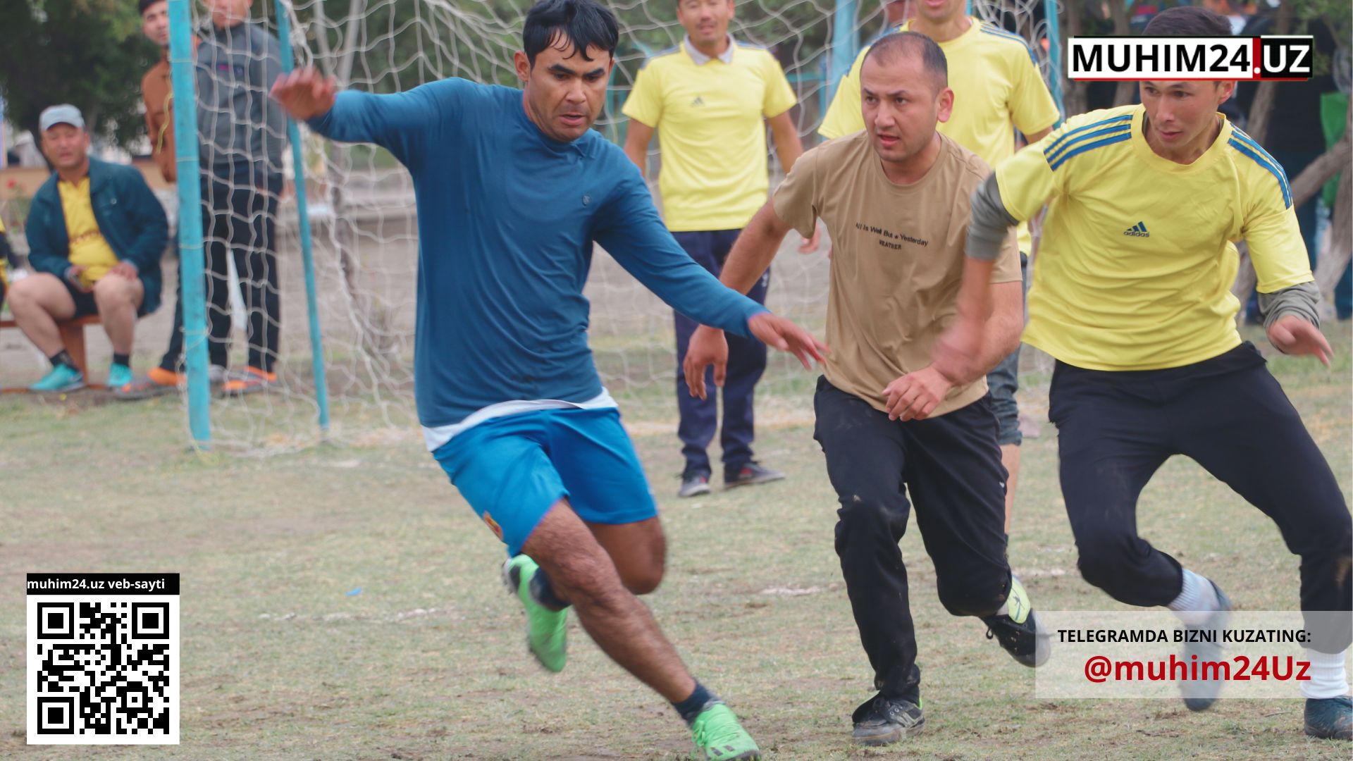 Futbol bo’yicha pedagoglar o’rtasida tashkil etilgan xotira turniridan fotoreportaj