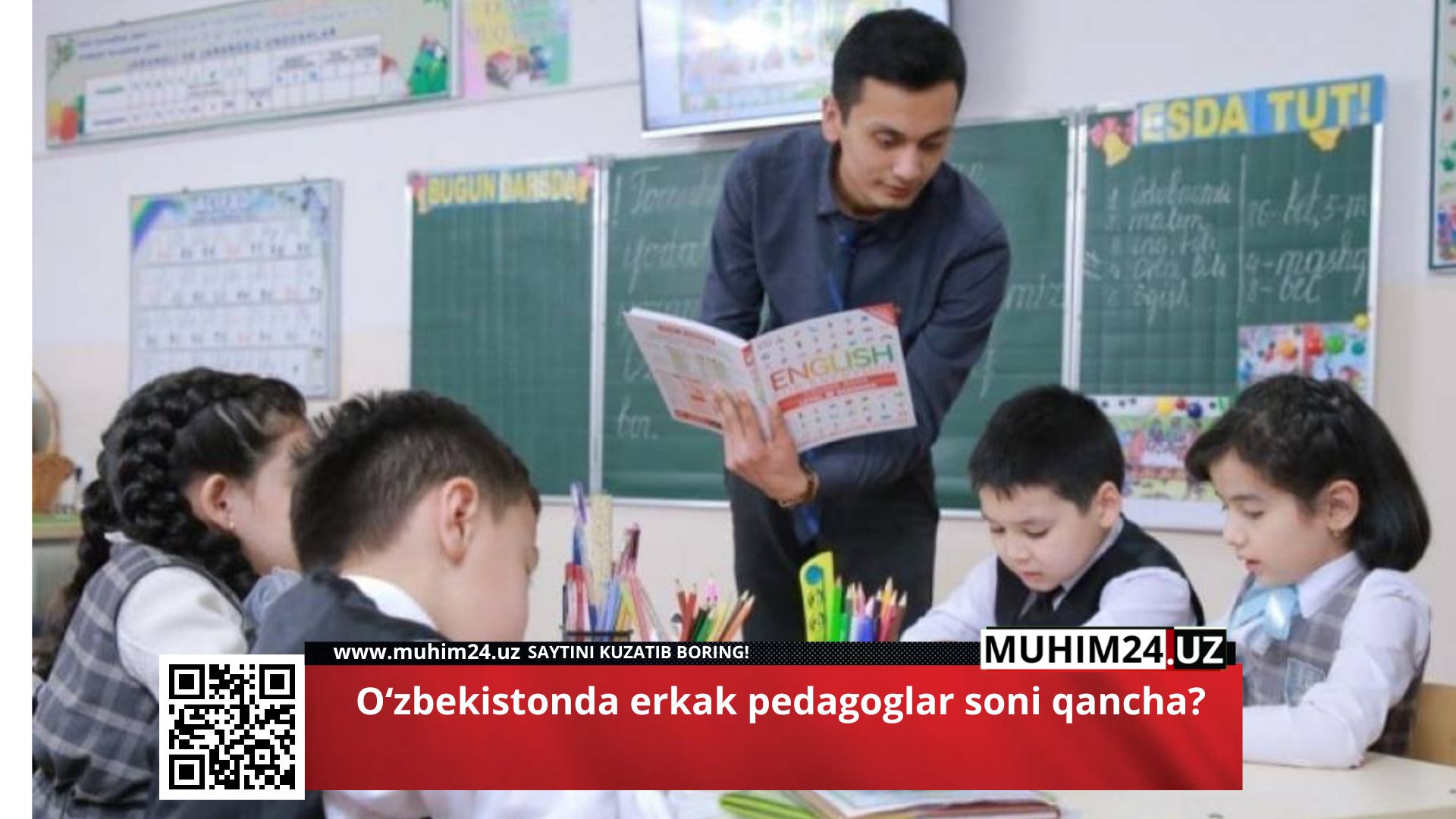 Oʻzbekistonda erkak pedagoglar soni qancha?