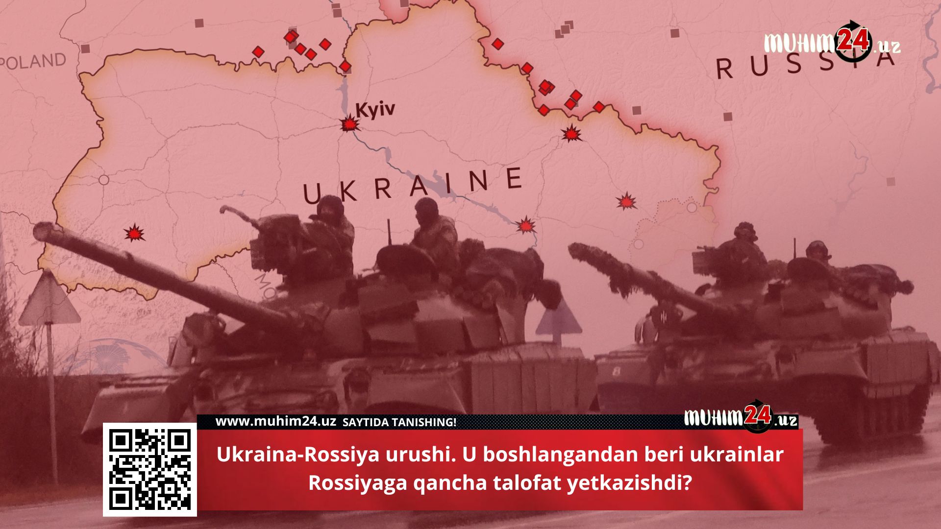 Ukraina-Rossiya urushi. U boshlangandan beri ukrainlar Rossiyaga qancha talofat yetkazishdi?