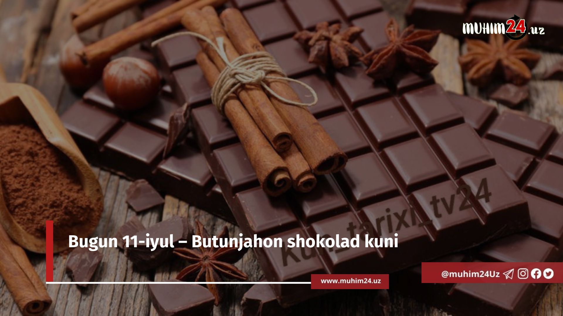 Bugun 11-iyul – Butunjahon shokolad kuni