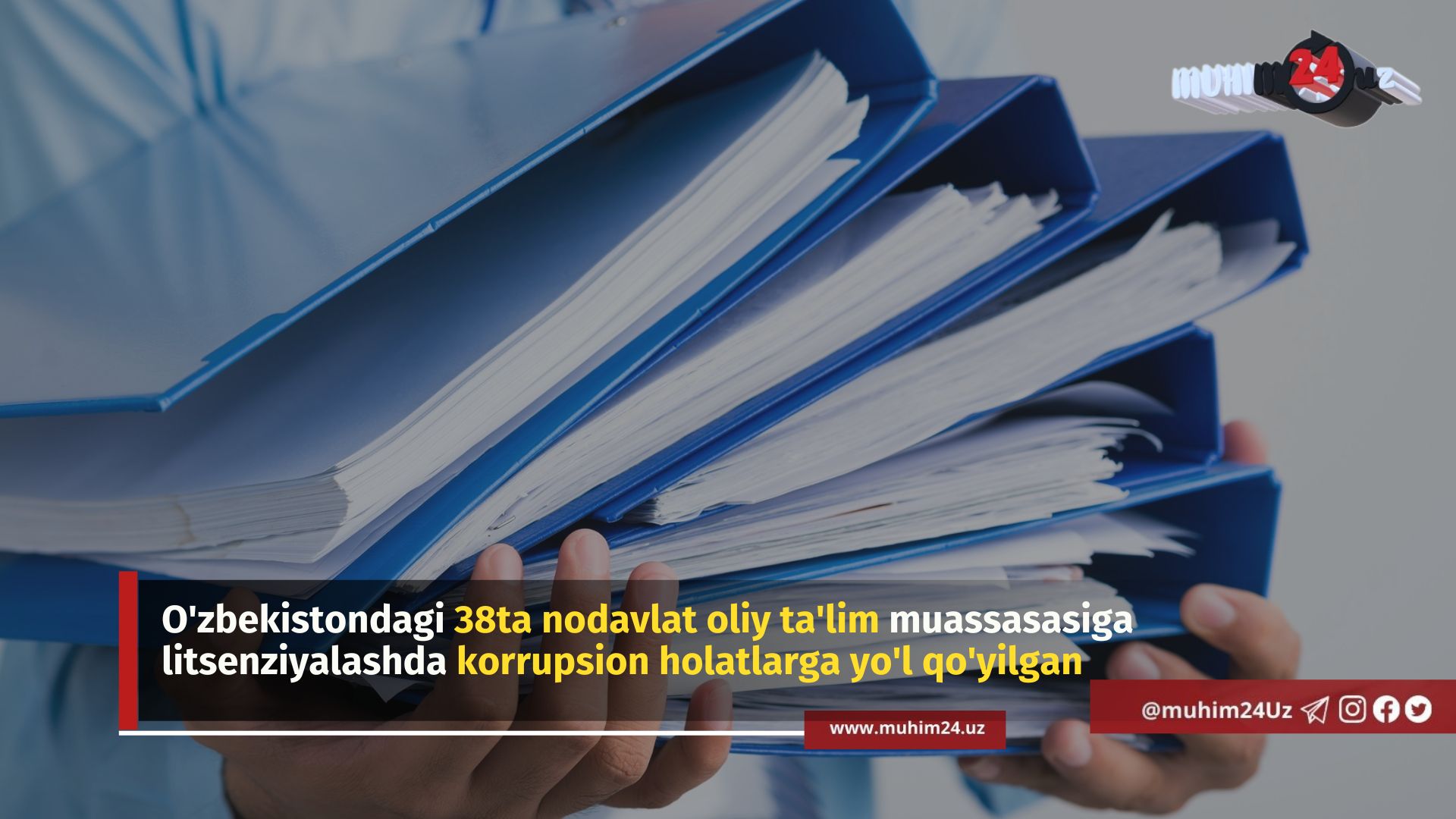 O’zbekistondagi 38ta nodavlat oliy ta’lim muassasasiga litsenziyalashda korrupsion holatlarga yo’l qo’yilgan