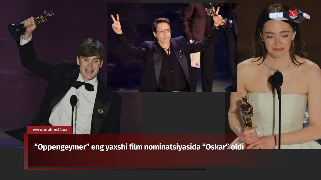 “Oppengeymer” eng yaxshi film nominatsiyasida “Oskar” oldi