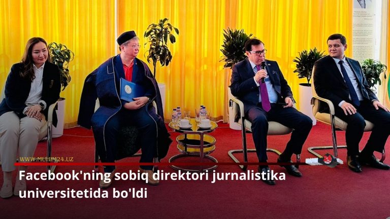 Facebook’ning sobiq direktori jurnalistika universitetida bo’ldi