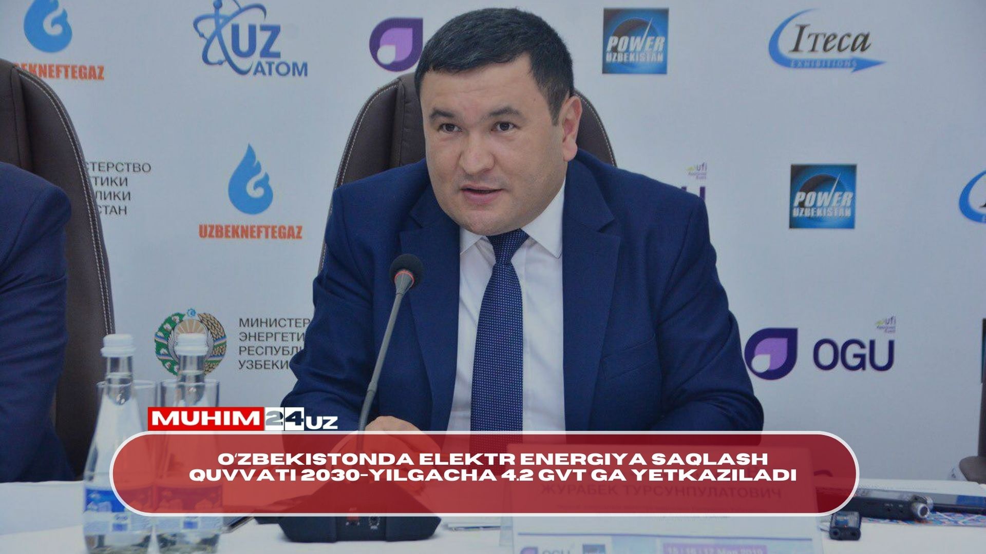 Oʻzbekistonda elektr energiya saqlash quvvati 2030-yilgacha 4.2 GVt ga yetkaziladi