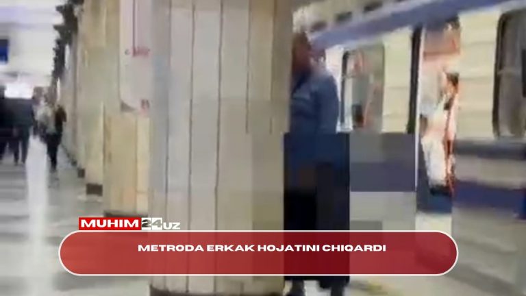 Metroda erkak hojatini chiqardi