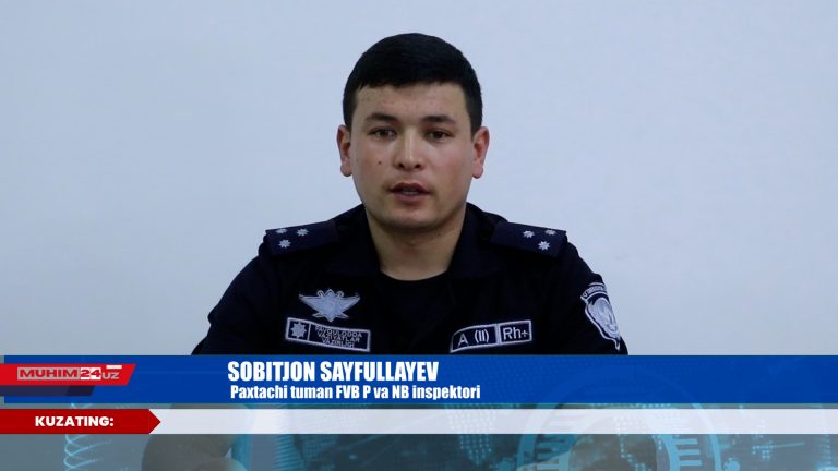 Mustaqillik bayrami oldidan xavfsizlikni ta’minlash bo’yicha Paxtachi tumani FVBning brifingi