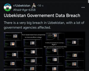 Mishmishlar: 15 mln o’zbekistonlikning shaxsiy ma’lumotlari sizib chiqqan